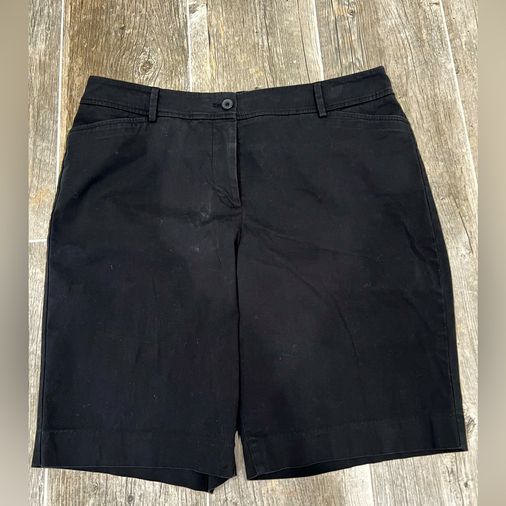 Talbots Classic Black Women's Bermuda Shorts